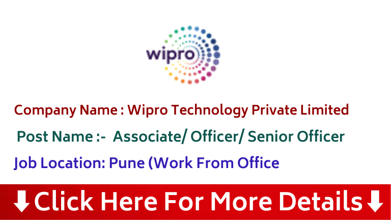 Wipro Jobs In Pune 2024